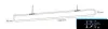 UNIVERSO Pendant - Ceiling lamp 40w5200lm 4000k-6500k with switch IP20 White 1200x50x70mm 5 years