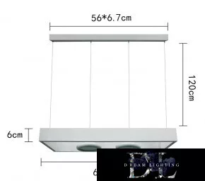 UNIVERSO Pendant light 40w 3200lm 6500k IP20 White 600x250x1200mm