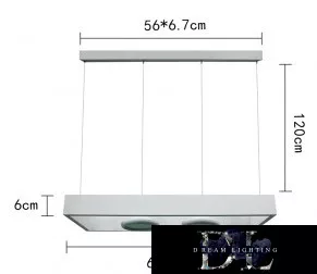 UNIVERSO Pendant light 40w 3200lm 4000k IP20 White 600x250x1200mm