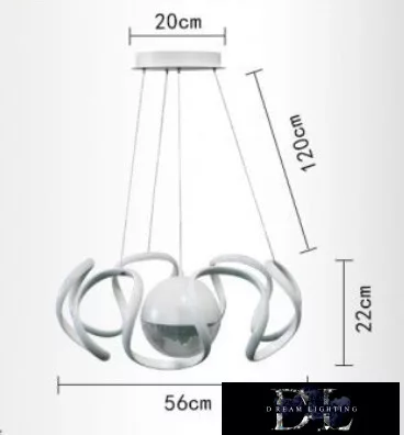 UNIVERSO Pendant light 78w 6300lm 4000K D560x1200mm white