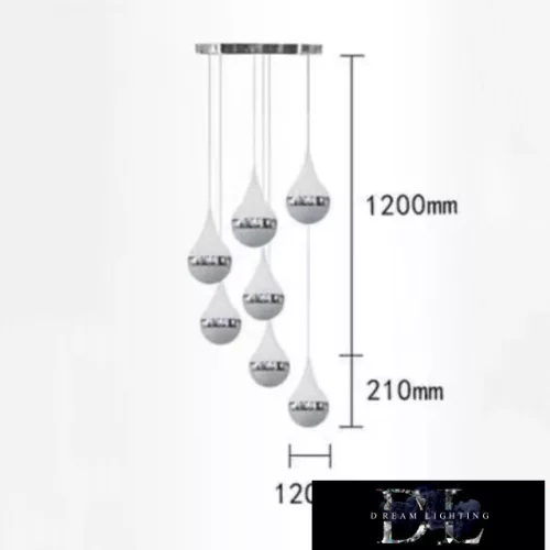 UNIVERSO Pendant light 80w 6400lm 4000k IP20 chrome