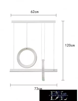 UNIVERSO Pendant light 80w 6400lm 3000k IP20 white 730mm