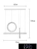 UNIVERSO Pendant light 80w 6400lm 6500k IP20 white 730mm