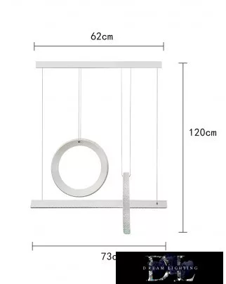 UNIVERSO Pendant light 80w 6400lm 4000k IP20 white 730mm