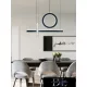 UNIVERSO Pendant light 80w 6400lm 6500k 730x120mm IP20 black