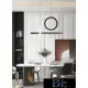 UNIVERSO Pendant light 80w 6400lm 4000k IP20 black 730mm