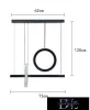 UNIVERSO Pendant light 80w 6400lm 4000k IP20 black 730mm
