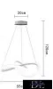 UNIVERSO Pendant light 40w 3200lm 6500k IP20 White D550x1200mm
