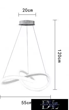 UNIVERSO Pendant light 40w 3200lm 4000k IP20 White D550x1200mm