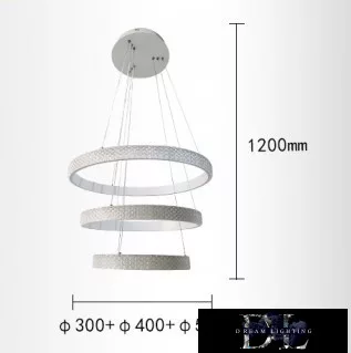 UNIVERSO Pendant LED 62w 8400lm 3000k IP20 white 500+400+300*1200mm