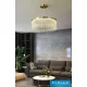 UNIVERSO Crystal glass chandelier 27w 2160lm 6500k gold D500x1200mm