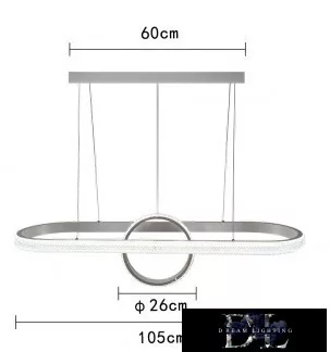 UNIVERSO Pendant light 54w 4320lm 6500k IP20 White D1050x260mm