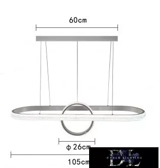 UNIVERSO Pendant light 54w 4320lm 4000k IP20 White D1050x260mm