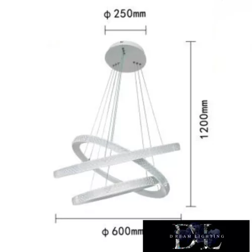 UNIVERSO Pendant light 132w 10560lm 3000k IP20 ∅600x1200mm