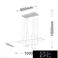 UNIVERSO Pendant light 98w 7840lm 4000k IP20 1000x250x1500mm white