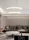 UNIVERSO Pendant light 51w 4080lm 4000k IP20 white ∅430+590x1200mm