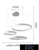 UNIVERSO Pendant light 60w 4800lm 6500k IP20 white 630+490+380mm