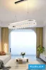 UNIVERSO Crystal glass chandelier 50w 4000lm CCT rose gold 800x300x1500mm
