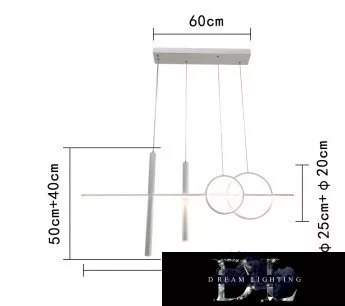 UNIVERSO Pendant light 48w 3840lm 6500k 1090mm IP20 white