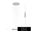 UNIVERSO Pendant light COB LED 105W 8400lm 4000K ∅800x2500mm IP20 white