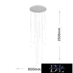 UNIVERSO Pendant light COB LED 105W 8400lm 4000K ∅800x2500mm IP20 white