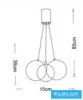 UNIVERSO Pendant light 3xG9 max.10w D360x850mm IP20 Old gold 5 years