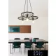 UNIVERSO Pendant light 3xE27 IP20 D590x1200mm black