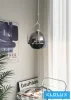 UNIVERSO Pendant light 1xE27 Max.60w IP20 Chrome/Black D290x450x1200mm