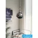 UNIVERSO Pendant light 1xE27 Max.60w IP20 Chrome/Black D290x450x1200mm
