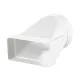 PLASTIC DRAIN PIPE AND FLAT DRAIN CONNECTOR D100/55X110 /KS