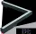 UNIVERSO Magnetic rail mountable L-shaped linear lamp DC:48V 24W 1800LM 3000K RA90 IP20 312x282mm Black