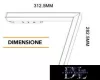 UNIVERSO Magnetic rail mountable L-shaped linear lamp DC:48V 24W 1800LM 3000K RA90 IP20 312x282mm Black