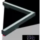 UNIVERSO Magnetic track mountable L-shaped linear lamp DC:48V 24W 1800LM 4000K RA90 IP20 312x282mm Black