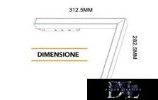UNIVERSO Magnetic track mountable L-shaped linear lamp DC:48V 24W 1800LM 4000K RA90 IP20 312x282mm Black