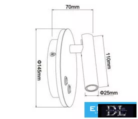 UNIVERSO Wall lamp 8w 720lm 3000K IP54 white 3 years