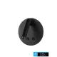 UNIVERSO Wall lamp 8w 720lm 3000K IP54 black 3 years