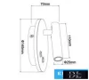 UNIVERSO Wall lamp 8w 720lm 3000K IP54 black 3 years