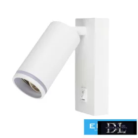   UNIVERSO Wall lamp with switch 1xGU10 Max.35w IP20 White 150x160mm 5 years
