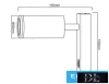 UNIVERSO Wall lamp with switch 1xGU10 Max.35w IP20 White 150x160mm 5 years