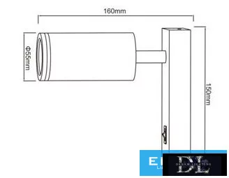 UNIVERSO Wall lamp with switch 1xGU10 Max.35w IP20 White 150x160mm 5 years