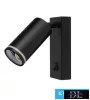 UNIVERSO Wall lamp with switch 1xGU10 Max.35w IP20 Black 150x160mm 5 years