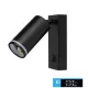 UNIVERSO Wall lamp with switch 1xGU10 Max.35w IP20 Black 150x160mm 5 years