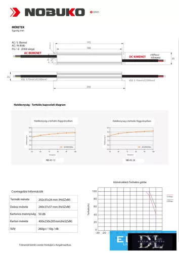 NOBUKO B Series 12V 45W IP67 Outdoor LED Power Supply 5 years