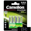 CAMELION AlwaysReady Solar NI-MH rechargeable battery HR03/AAA/600mAh-BP4