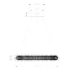 ELDLUX ELDAMARILL crystal glass pendant lamp D800 224W CCT