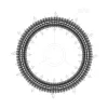 ELDLUX ELDAMARILL crystal glass pendant lamp D800 224W CCT