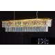 ELDLUX ELDICICLE crystal glass chandelier E14×24 L1800x340x380mm gold