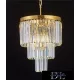 ELDLUX ELDICICLE crystal glass chandelier E14×7 D400x440mm gold