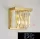 ELDLUX ELDICICLE crystal glass wall lamp E14×2 L250x250mm gold