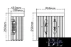 ELDLUX ELDICICLE crystal glass wall lamp E14×2 D250X250mm gold